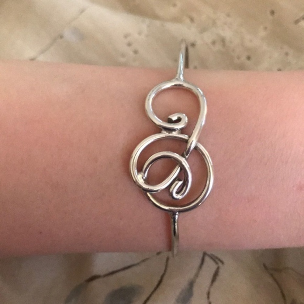 Silver cuff bracelet